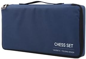Ajedrez 15 Magnetic Chess Set for Adults/Kids—Folding Travel Wooden Board with Storage Bag Portable Beginner &amp Expert Chess Sets