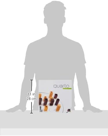 Quarto | Mensa Select Winner | Wooden Abstract Strategy Board Game for Kids and Adults Family Game Night Favorite | Learn to Play in Less Than 1 Minute | Ages 8+ | 2 Players | 15 Min