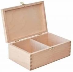 Chess and games shop Muba Wooden Storage Box / Case for Standard Size Chess Pieces - Chessmen Not Included - Natural Wood