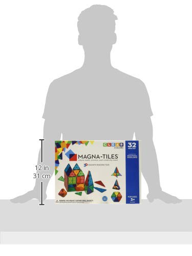 MAGNA-TILES Classic 32-Piece Magnetic Construction Set The ORIGINAL Magnetic Building Brand