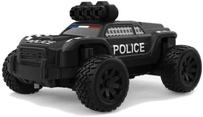 Generic Turbo Racing C82 RTR 1/76 2.4G Mini RC Police Off-Road Truck Full Proportional Vehicle with Remote Controller