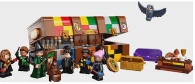 LEGO Harry Potter Hogwarts Magical Trunk Luggage Set Building Toy Idea for Kids Customizable Toy Girls &amp Boys with Movie Minifigures and House Colors 76399