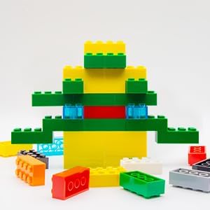 500 Piece Tan Bricks Bulk Tan 2x4 Building Bricks Flat Compatible with Lego Parts and Pieces: 2x4 Tan Bricks(Color: Tan)