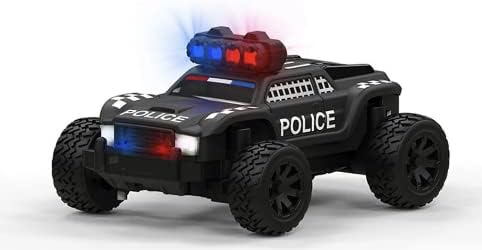 Generic Turbo Racing C82 RTR 1/76 2.4G Mini RC Police Off-Road Truck Full Proportional Vehicle with Remote Controller