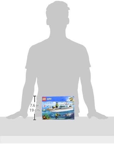 City Great Vehicles Diving Yacht Toy Boat Building Sets for Kids