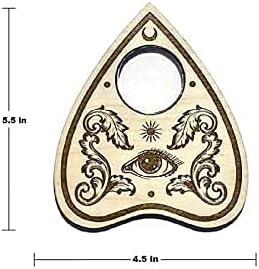 Large Spirit Board - Handmade Talking Board with Wooden Planchette - Premium Quality All Seeing Eye Board