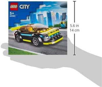 Lego 60383 City Electric Sports Car Toy for 5 Plus Years Old Boys and Girls Race Car for Kids Set with Racing Driver Minifigure Building Toys