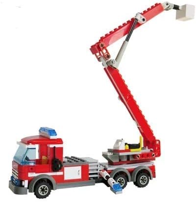 General Jim's Fire Station Multi Emergency Vehicle 774 Piece Modular Building Block Bricks Amazing Colorful 2 Level Fire Station Building Block Bricks Toy with Helipad - for All Building Levels