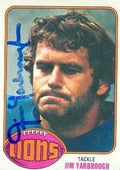 Sports Memorabilia Jim Yarbrough Autographed Football Card (Detroit Lions) 1976 Topps No.21
