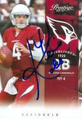 Kevin Kolb Autographed Football Card (Arizona Cardinals) 2012 Panini Prestige No.3