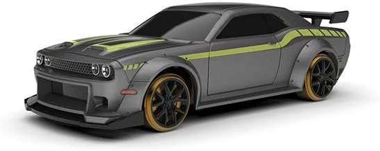 Turbo Racing 1:76 Scale RC Drift Car Table Racing 2.4GHZ Remote Control Mini Model Car with Gyro Full Proportional RTR for Adults Toys (C65)