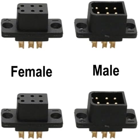 5Pairs Fixed Wing Aircraft Model JY6P JY12P 6 Pin/12 Pin Quick Release Male Female Plug Brushless Motor Servo RC UAV Connector(5pairs JY6P)