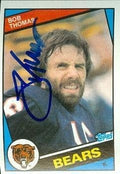 Sports Memorabilia Bob Thomas Autographed Football Card (Chicago Bears) 1984 Topps No.234