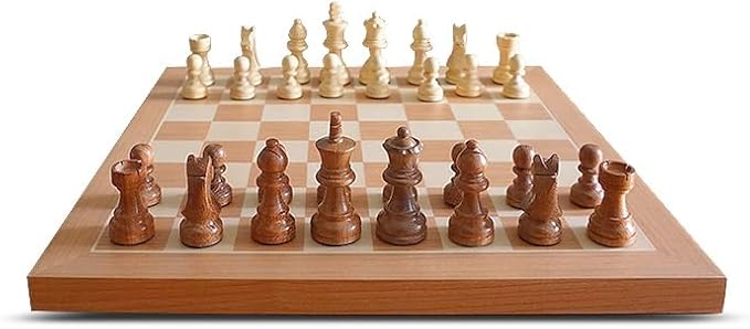 Chessnut Air+ Electronic Chess Set with Full Wooden Board Extra Queens LEDs AI Adaptive Game and App with Computer Chess Board for Ages 8 and Up 2 Players