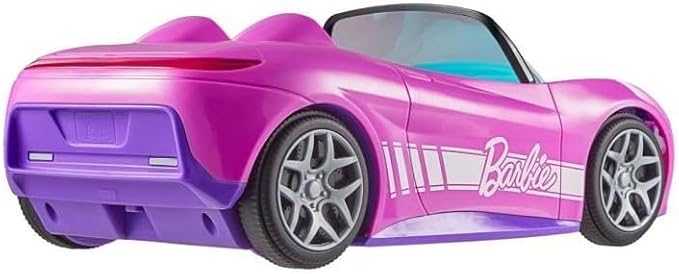 Hot Wheels Barbie RC Toy Car Remote-Control Pink Convertible Can Hold 2 Barbie Fashion Dolls &amp Trunk Opens for Storage Sticker Sheet for Customizing