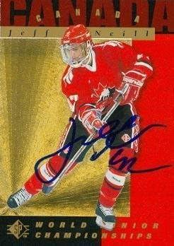 Sports Memorabilia Autograph Warehouse 67476 Jeff O Neill Autographed Hockey Card Team Canada 1995 Upper Deck Sp No. 152