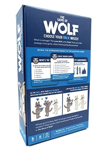 Gray Matters Games | The Game of Wolf and Expansion Pack Bundle | Trivia Game for Friends Families and Teens