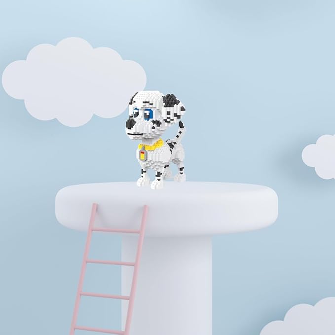Dalmatian Pet Model Micro Mini Building Block Toy - Ideal Festival Gift Decorative Item - Adorable and Humorous Design for Home Decor