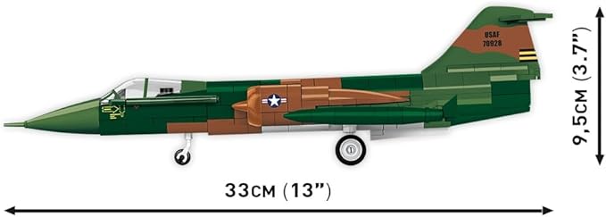COBI Historical Collection Vietnam War Lockheed F-104 Starfighter Building Set 438 Pieces