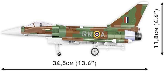 COBI Armed Forces Eurofighter Typhoon FGR4 Aircraft Building Set 576 Pieces