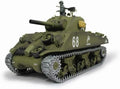 Henglong 1:16 US M4A3 Sherman RC Main Battle Tank 2.4Ghz Remote Control Metal Tank for Adults Model Toy (Professional Version)