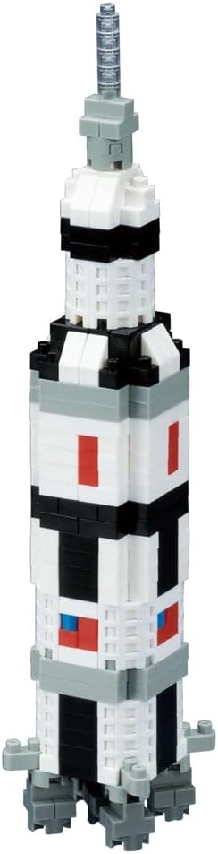 nanoblock - Space - Saturn V Rocket Sight to See Series Building Kit Small