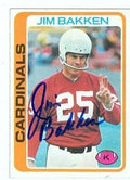 Sports Memorabilia Jim Bakken Autographed Football Card (St Louis Cardinals) 1978 Topps No.347