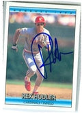 Sports Memorabilia Autograph Warehouse 246103 Rex Hudler Autographed Baseball Card - St Louis Cardinals 1992 Donruss - No. 438