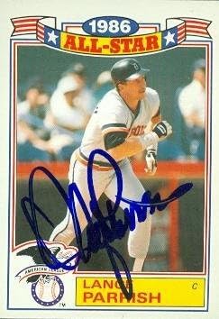 Sports Memorabilia Autograph Warehouse 344649 Lance Parrish Autographed Baseball Card - Detroit Tigers 1986 Topps No. 20 All Star Game