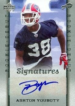 Sports Memorabilia Autograph Warehouse 87828 Ashton Youboty Autographed Football Card Buffalo Bills 2006 Upper Deck Rookie Debut No .203