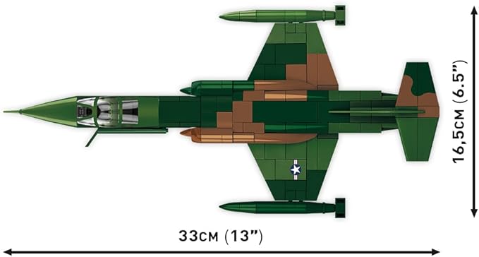 COBI Historical Collection Vietnam War Lockheed F-104 Starfighter Building Set 438 Pieces