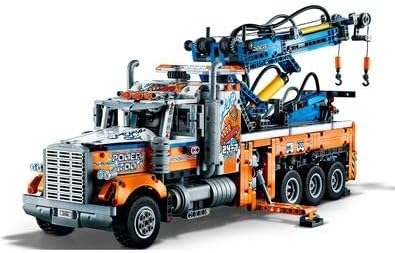 LEGO Technic Heavy-Duty Tow Truck 42128 with Crane Toy Model Building Set Engineering for Kids Series