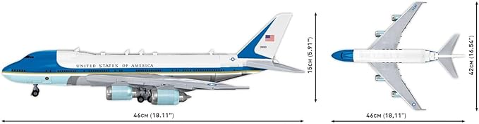 COBI Boeing 747 Air Force One Plane Building Set 1087 Pieces