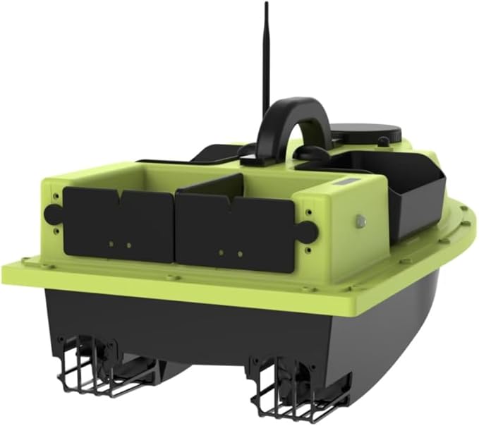 GPS RC Bait Boat for Fishing - 500m Range Auto Return &amp Cruise 4.4lbs Capacity Dual 5200mAh Waterproof for Carp/Catfish