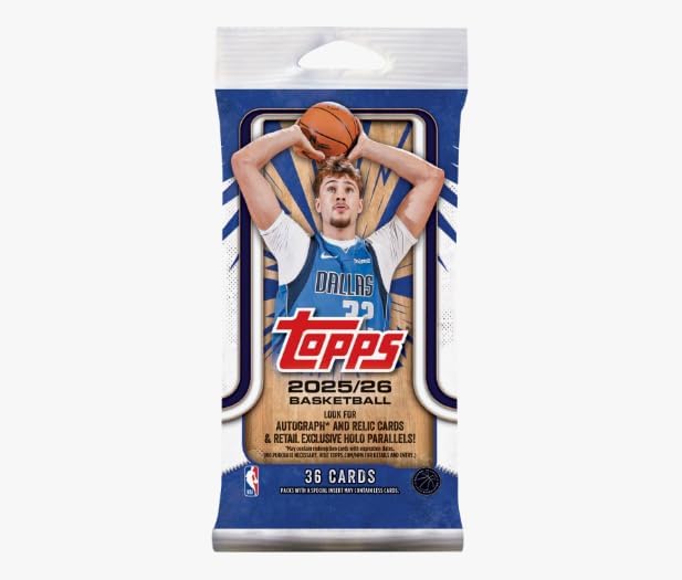 2025-26 Topps Basketball Fat Packs 36 Cards Per Pack