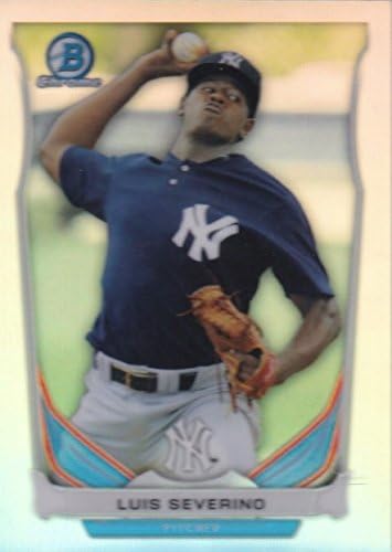 2014 Bowman Chrome Draft Top Prospects - Luis Severino - REFRACTOR - New York Yankees Baseball Rookie Card #CTP38