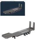 1/18 Semi-Trailer Flatbed for 1/18 770S Heavy Duty Tractor Truck RC Semi-Truck Flatbed Remote Control Construction Vehicle Model Accessories Toy Gift for Adults
