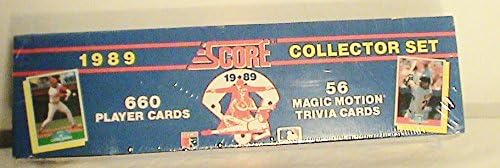 SCORE 1989 Baseball Trading Card Set with 56 Magic Motion Triva Cards
