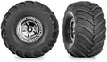 Traxxas T&ampW ASSM CHRM WHL CHVRN TIRE