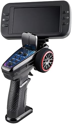 1/64 FPV Mini RC Truck with Camera/WiFi APP Auto Pairing Full Proportional Remote Control Car with Display Screen RC Vehicle for Hobby Drivers Adults - RTR/Blue