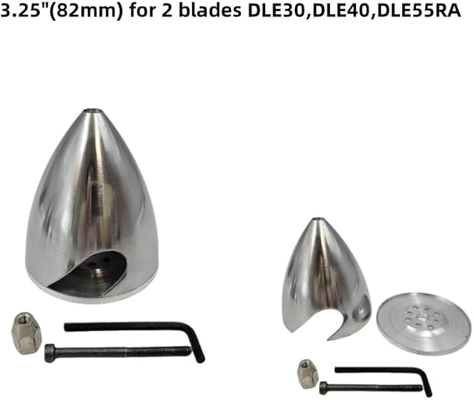 Metal Propeller Spinner Dia 70mm-127mm CNC Plane Spinner for DLE Gasoline Engine DLE20 DLE30 DLE55 DLE111 DLE222 RC Airplane (3.25(83MM))