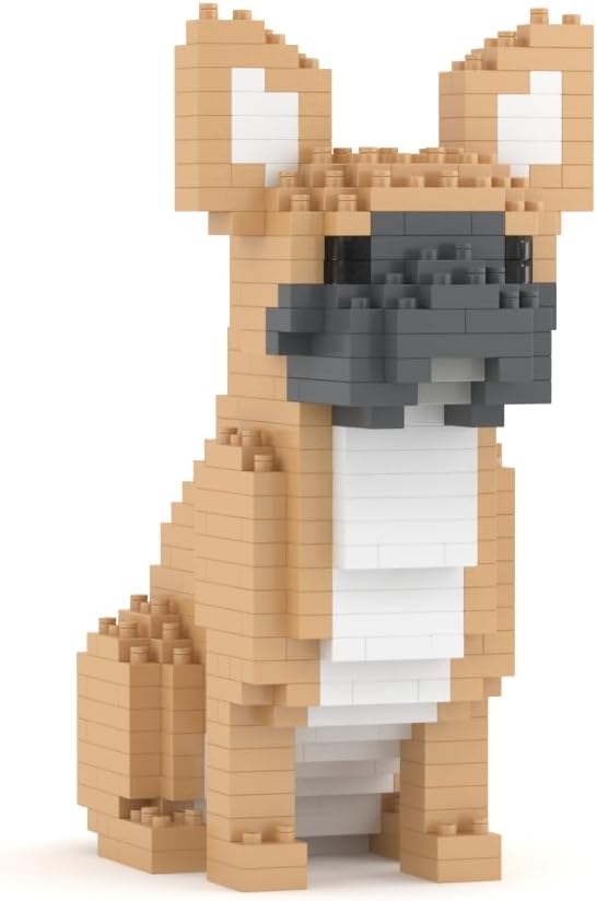 JEKCA French Bulldog Mini 01S | Mini Dog Plastic Building Blocks | Age 14+