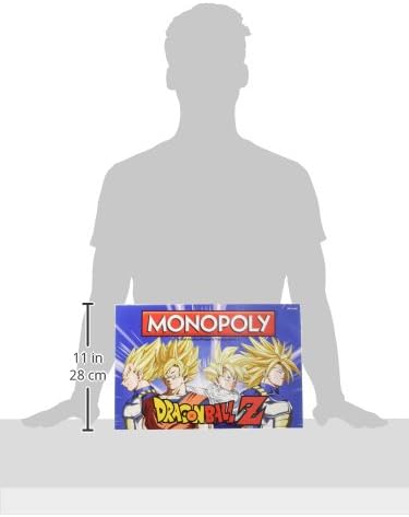 MONOPOLY Dragon Ball Z Board Game | Recruit Legendary Warriors GOKU VEGETA and GOHAN | Official Dragon Ball Z Anime Series Merchandise | Themed Monopoly Game