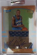 Sports Memorabilia Autograph Warehouse 245426 Ndudi EBI Autographed Basketball Card - Minnesota Timberwolves 2003 Topps Bowamn Signatures Worn Jersey Encased - No. 90