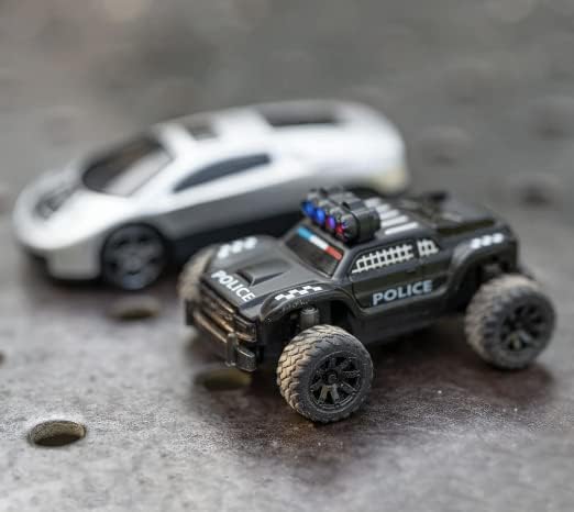 Generic Turbo Racing C82 RTR 1/76 2.4G Mini RC Police Off-Road Truck Full Proportional Vehicle with Remote Controller