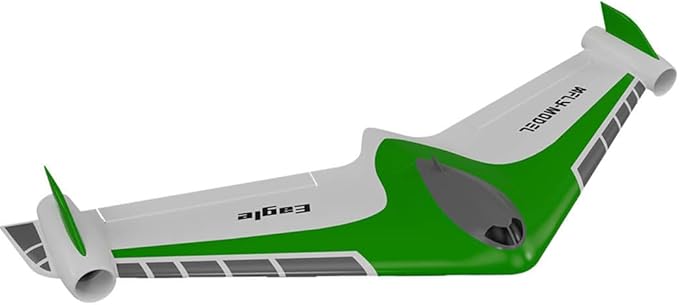 Eagle Twin 40mm EDF Flying Wing with Gyro RC Airplane RC Racing Aircraft PNP (Transmitter Receiver or Battery not Included) (Green)