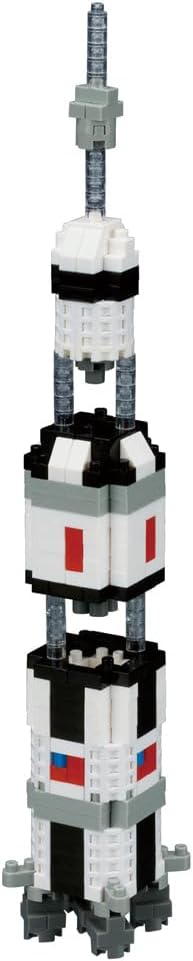 nanoblock - Space - Saturn V Rocket Sight to See Series Building Kit Small