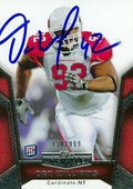 Sports Memorabilia Dan Williams Autographed Football Card (Arizona Cardinals) 2010 Topps Unrivaled No.109 Rookie