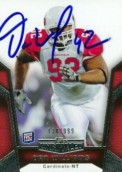 Sports Memorabilia Dan Williams Autographed Football Card (Arizona Cardinals) 2010 Topps Unrivaled No.109 Rookie