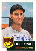 Sports Memorabilia Autograph Warehouse 247655 Preston Ward Autographed Baseball Card - Chicago Cubs 1991 1953 Topps Archives - No. 173
